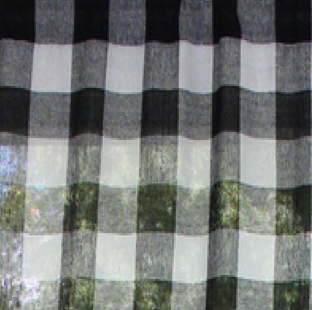 Heirloom Buffalo Check Black Oat Valance VL015111 - The Fox Decor