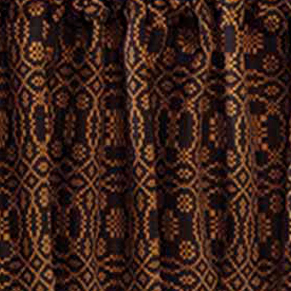 Black Mustard Loverã¦™??S Knot Jacquard Valance Lined VL130011 - The Fox Decor