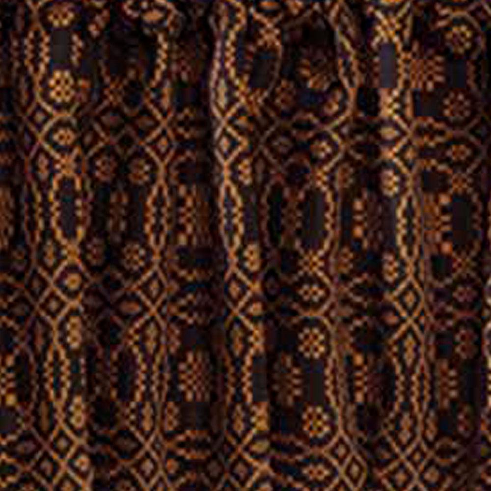 Black Mustard Loverã¦™??S Knot Jacquard Valance Lined VL130011