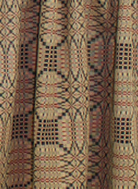 Thumbnail for Trenton Jacquard Nutmeg Black Red Valance VL243025 - The Fox Decor