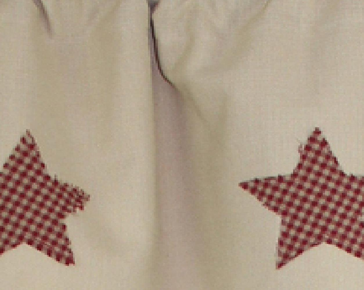 Rough Edge Star Barn Red Valance VL248017 - The Fox Decor