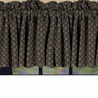 Thumbnail for Black Nutmeg Kingston Jacquard Valance Lined VL310011