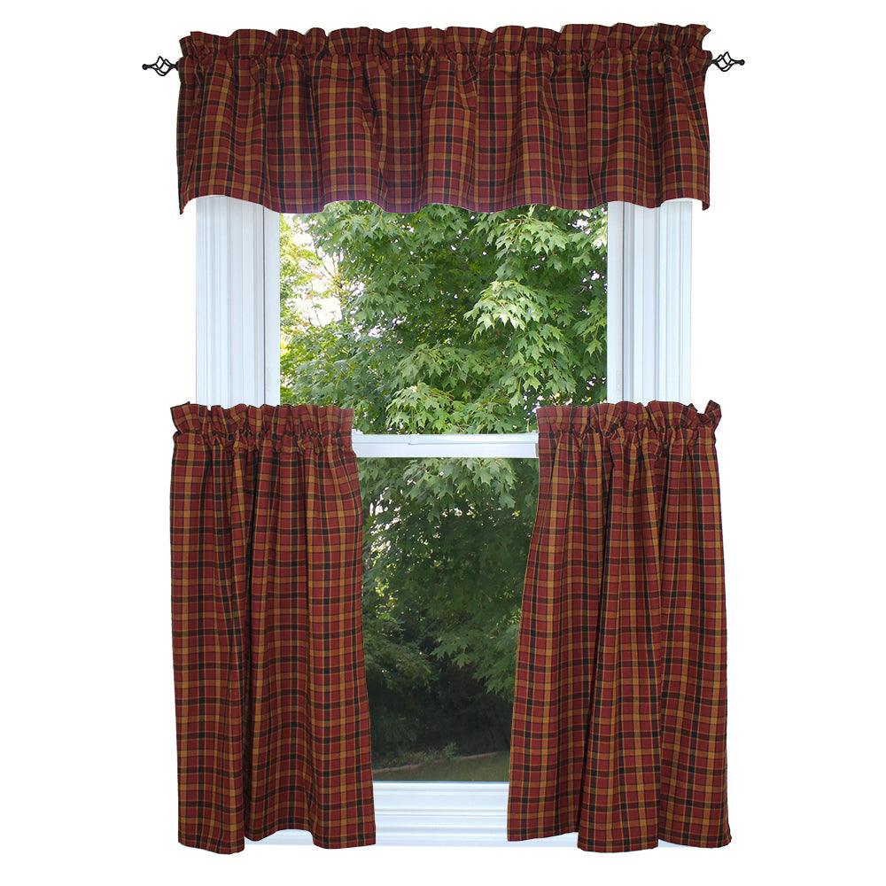 Homestead - Red Valance VL330017 - The Fox Decor
