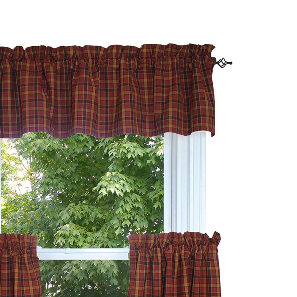 Homestead - Red Valance VL330017 - The Fox Decor