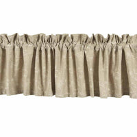 Thumbnail for Taupe Candlewicking Taupe Valance Lined VL440038 - The Fox Decor