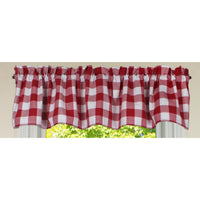 Thumbnail for Buffalo Check Crimson Red Valance VL510019 - The Fox Decor