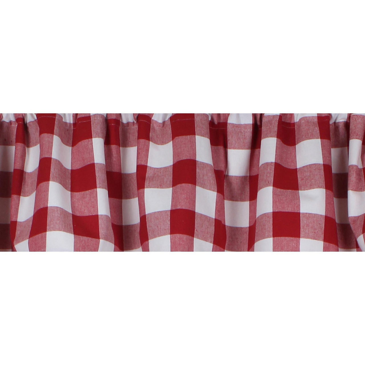 Buffalo Check Crimson Red Valance VL510019 - The Fox Decor