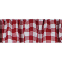 Thumbnail for Buffalo Check Crimson Red Valance VL510019 - The Fox Decor