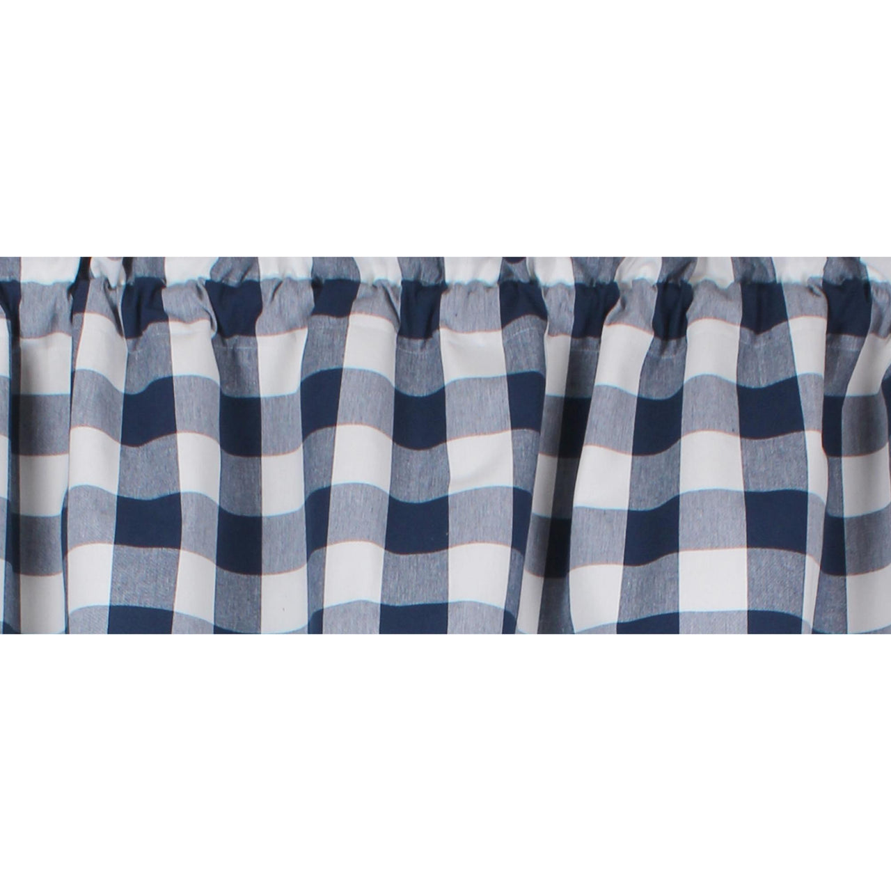 Buffalo Check Navy Blue Valance VL511014 - The Fox Decor
