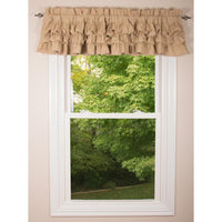 Meadowpark Valance Unlined Triple Ruffle VR111012 - The Fox Decor