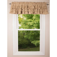 Thumbnail for Meadowpark valance unlined triple ruffle-  Interiors by Elizabeth