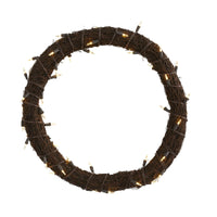 Thumbnail for 20” Vine Wreath with 50 White Warm LED Lights