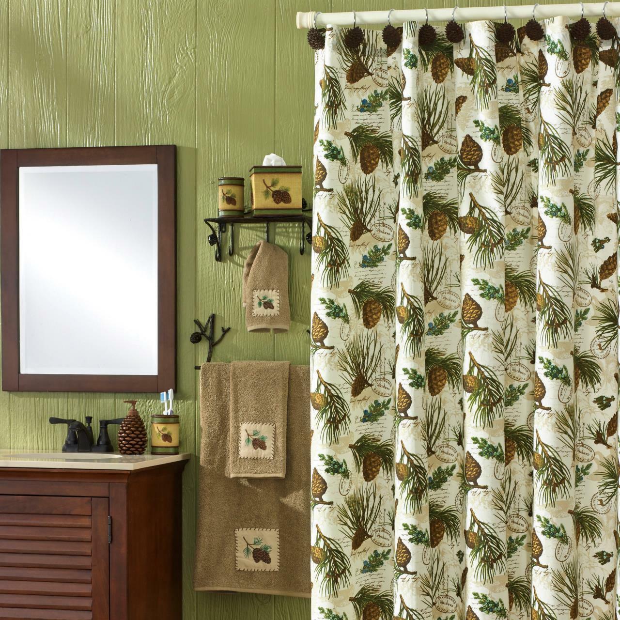 Walk In The Woods Shower Curtain 72" X 72"  Park Designs - The Fox Decor