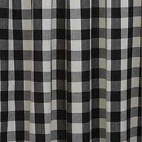 Wicklow Check Cotton Black, Cream Shower Curtain 72