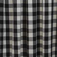 Wicklow Check Cotton Black, Cream Shower Curtain 72" x 72" Park Designs - The Fox Decor