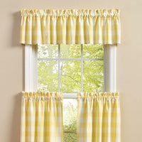 Thumbnail for Wicklow Check Valance - Yellow 72