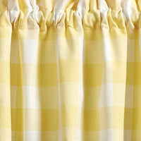 Thumbnail for Wicklow Check Valance - Yellow 72