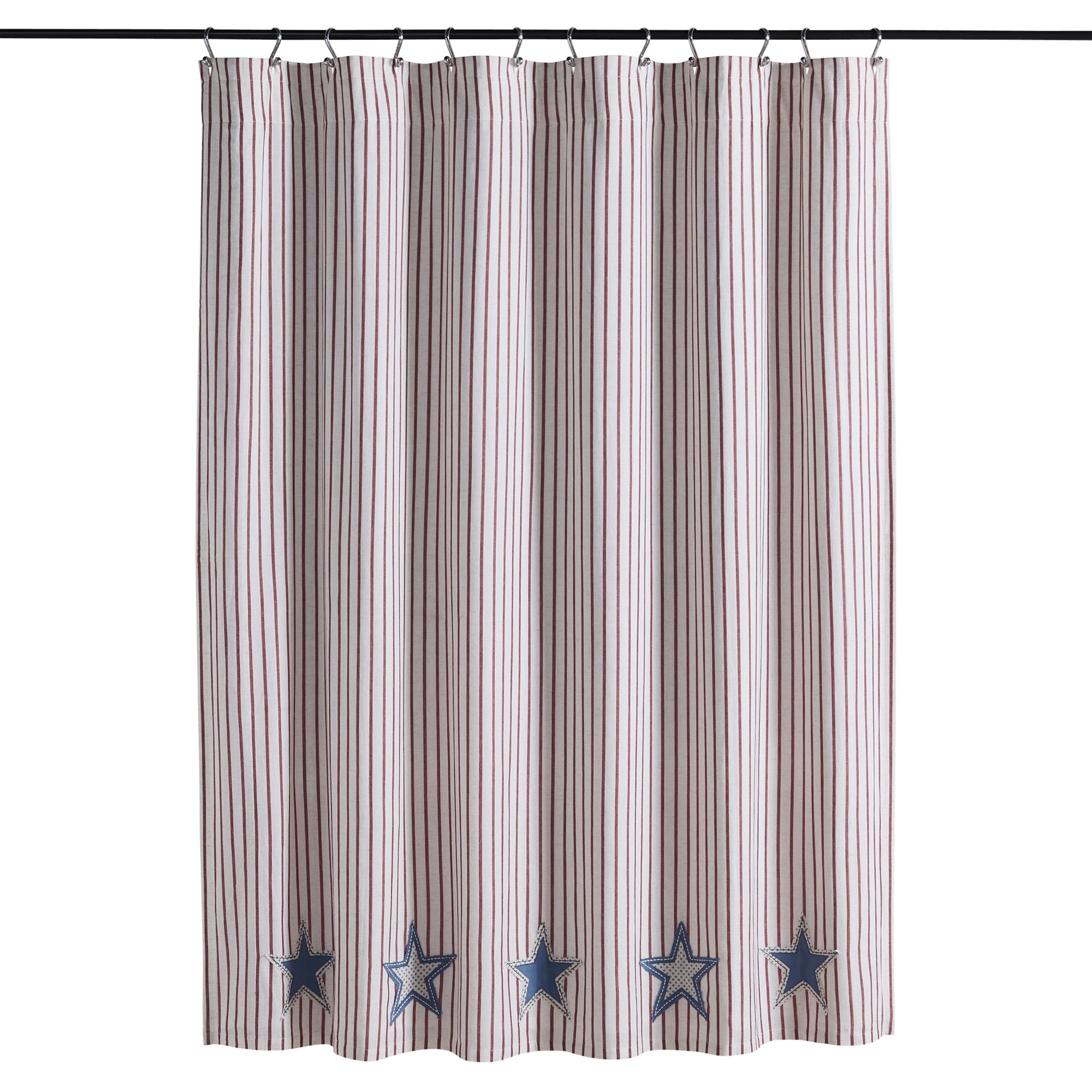 Celebration Applique Star Shower Curtain 72