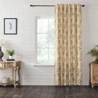 Thumbnail for Dorset Gold Floral Panel Curtain 96