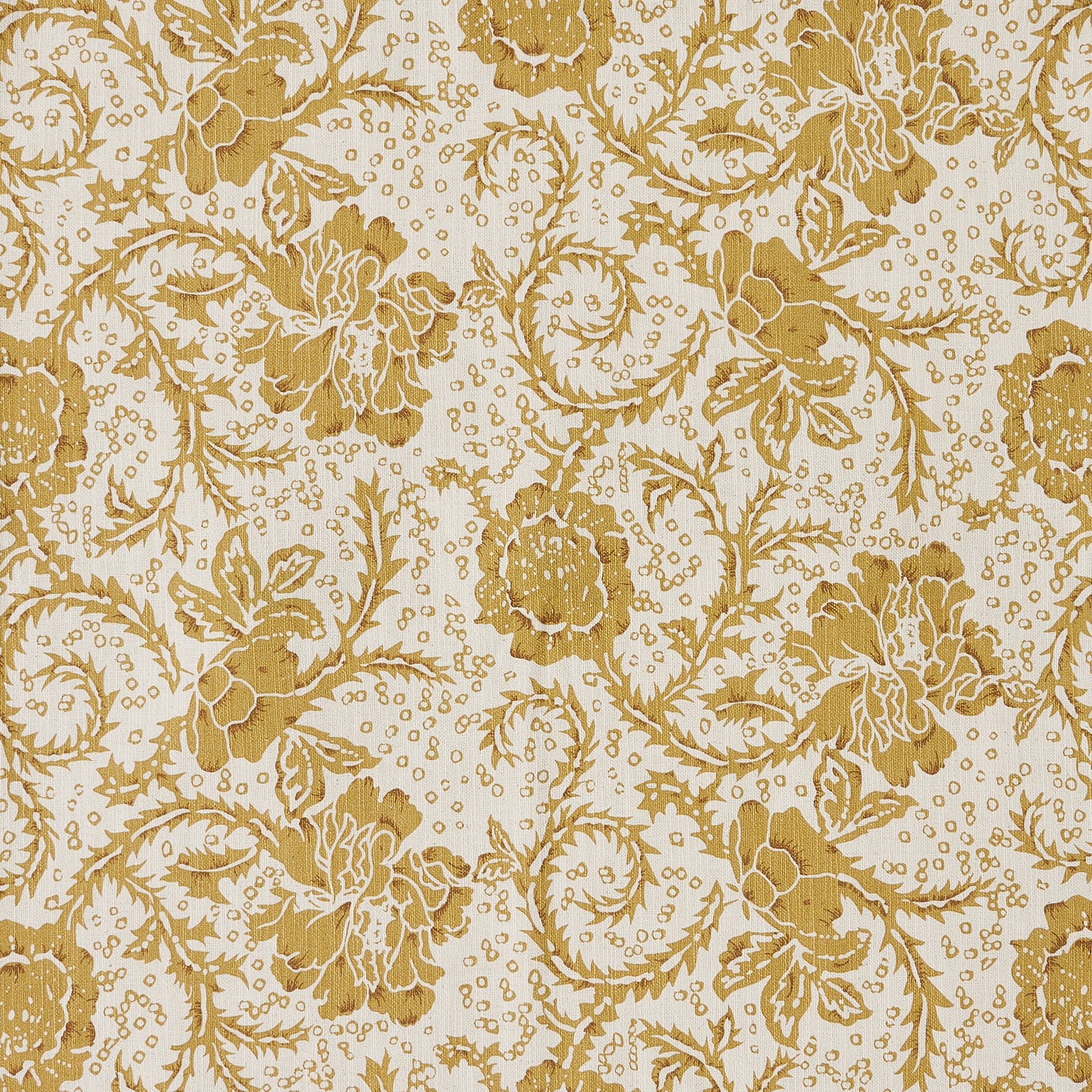 Dorset Gold Floral Panel Curtain 96