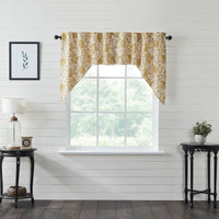 Thumbnail for Dorset Gold Floral Swag Curtain Set of 2 36x36x16 VHC Brands - The Fox Decor