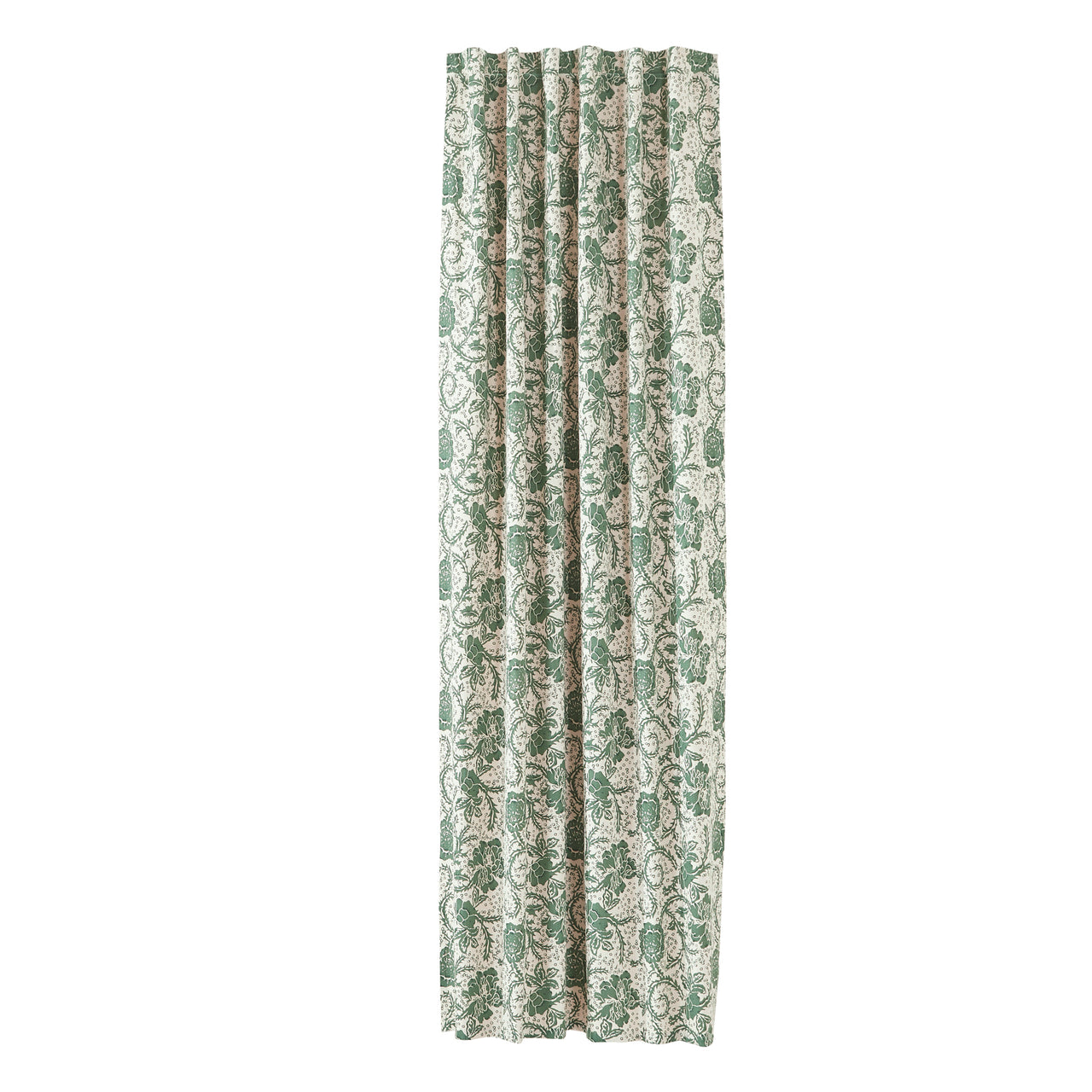 Dorset Green Floral Panel Curtain 96"x50" VHC Brands