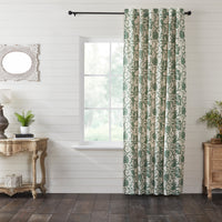 Thumbnail for Dorset Green Floral Panel Curtain 96