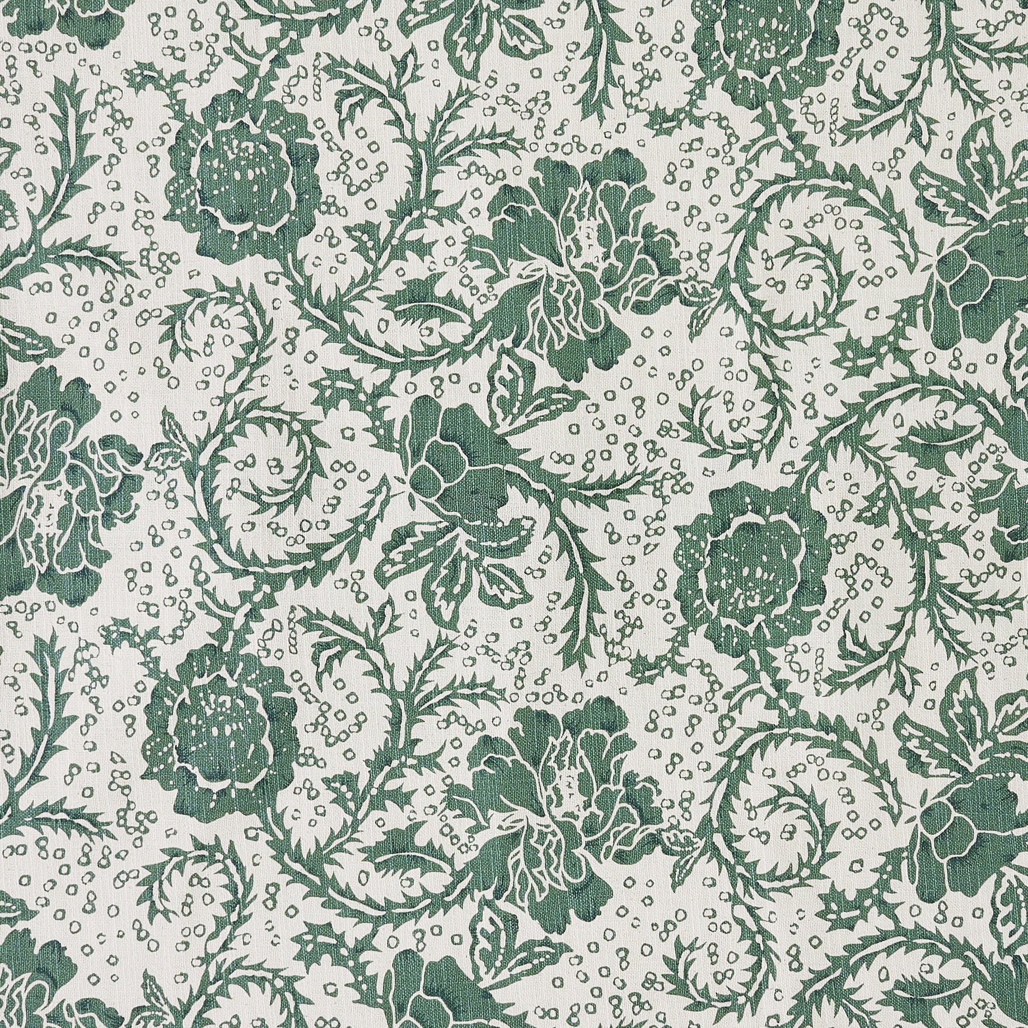 Dorset Green Floral Panel Curtain 96