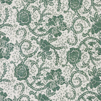 Thumbnail for Dorset Green Floral Door Panel Curtain 72x40 VHC Brands