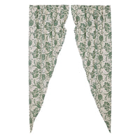 Thumbnail for Dorset Green Floral Prairie Long Panel Curtain Set of 2 84x36x18 VHC Brands