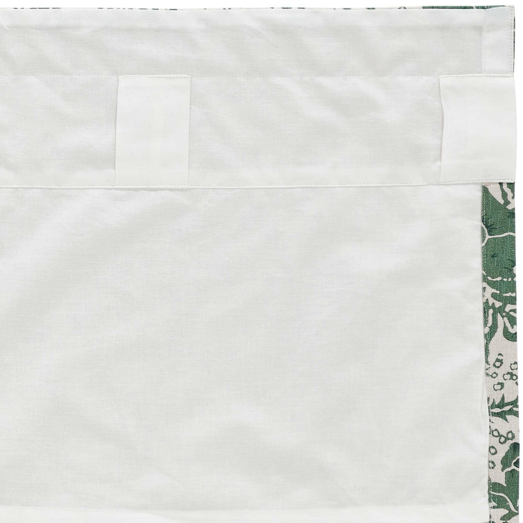 Dorset Green Floral Prairie Swag Set of 2 36x36x18 VHC Brands