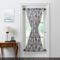 Thumbnail for Dorset Navy Floral Door Panel Curtain 72x40 VHC Brands