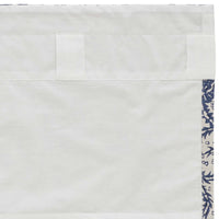 Thumbnail for Dorset Navy Floral Short Panel Curtain Set of 2 63x36 VHC Brands