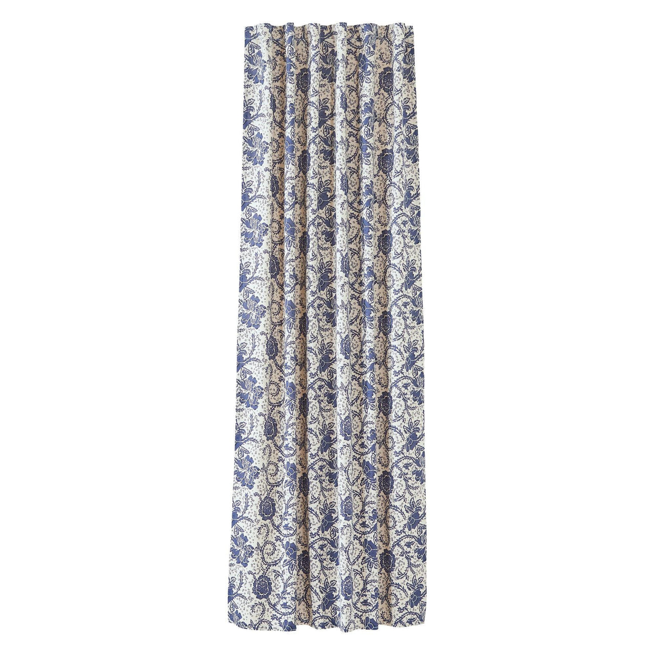 Dorset Navy Floral Panel Curtain 96x50 VHC Brands - The Fox Decor