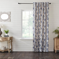 Thumbnail for Dorset Navy Floral Panel Curtain 96x50 VHC Brands - The Fox Decor