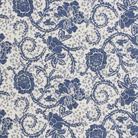 Thumbnail for Dorset Navy Floral Panel Curtain 96x50 VHC Brands - The Fox Decor