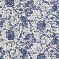 Thumbnail for Dorset Navy Floral Prairie Short Panel Curtain Set of 2 63x36x18 VHC Brands - The Fox Decor