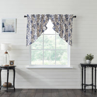 Thumbnail for Dorset Navy Floral Prairie Swag Set of 2 36x36x18 VHC Brands - The Fox Decor