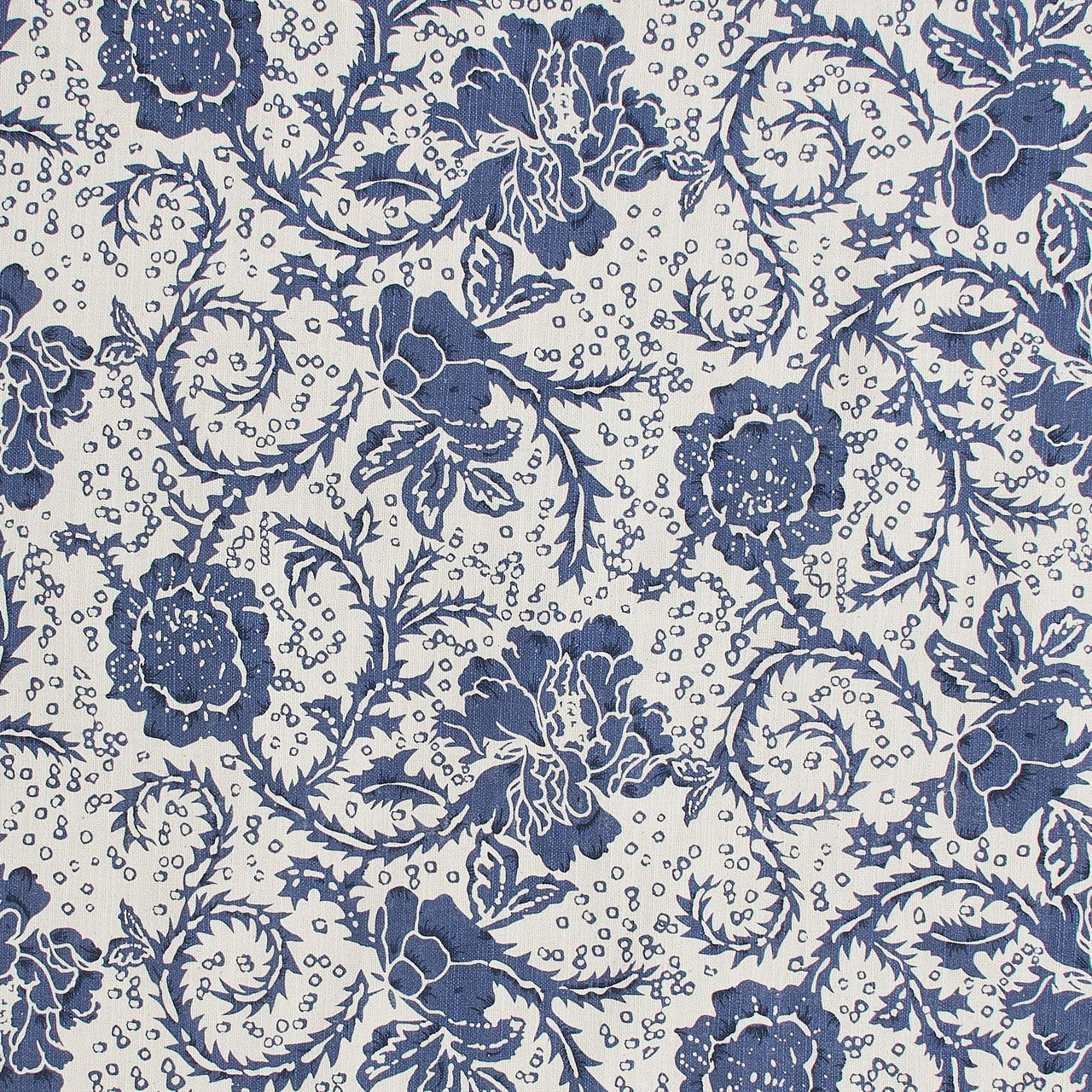 Dorset Navy Floral Prairie Swag Set of 2 36x36x18 VHC Brands - The Fox Decor