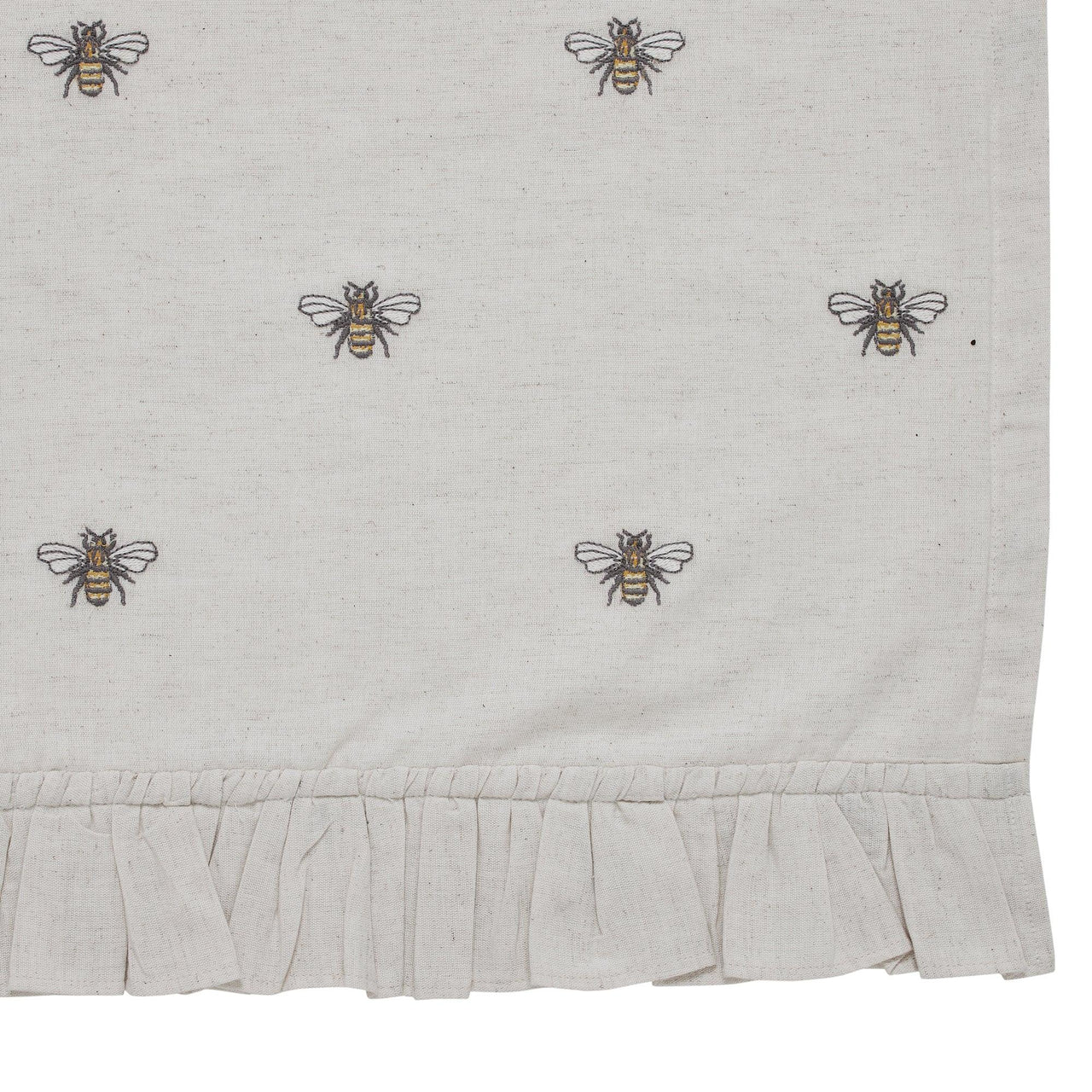 Embroidered Bee Tier Curtain Set of 2 L36xW36 VHC Brands - The Fox Decor