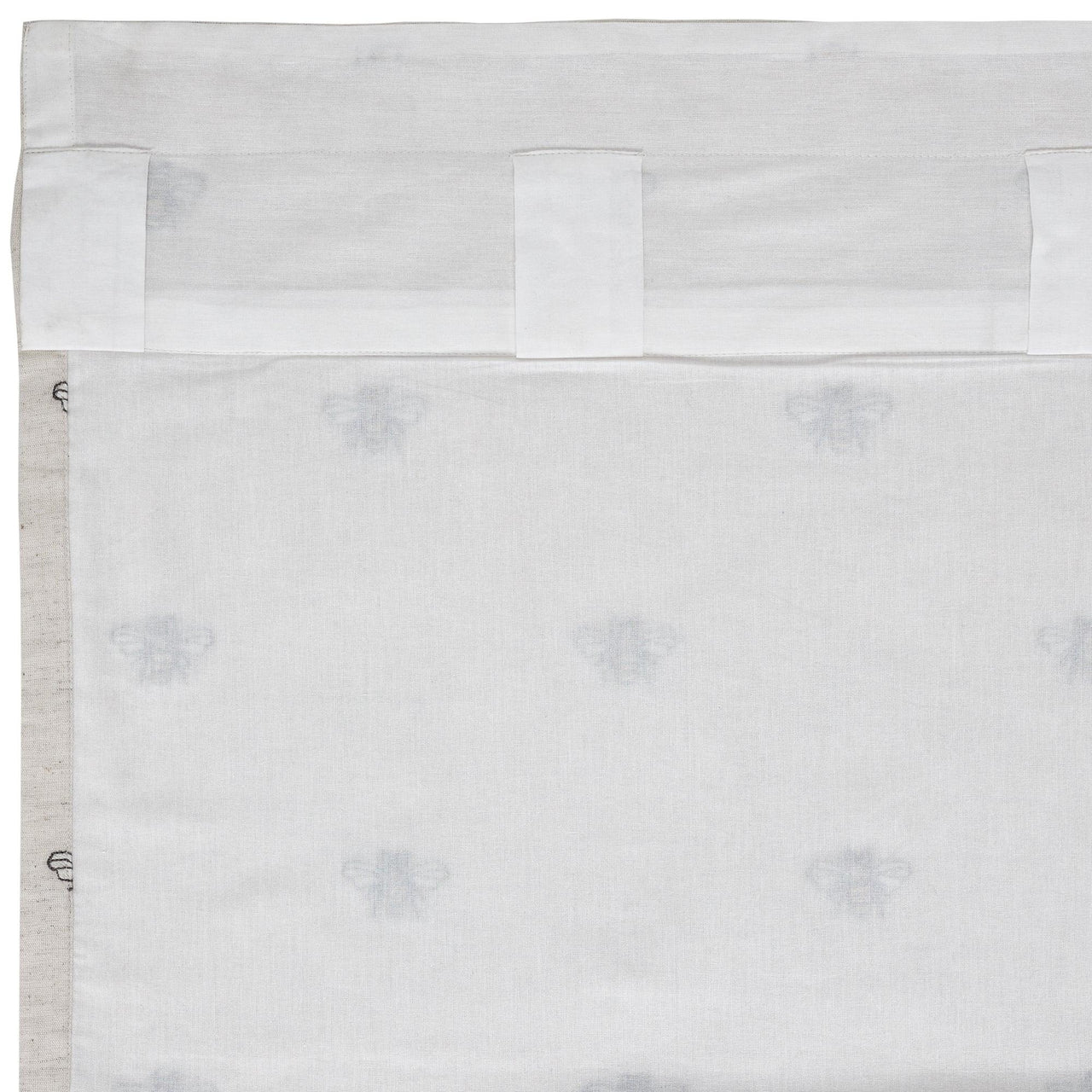 Embroidered Bee Tier Curtain Set of 2 L36xW36 VHC Brands - The Fox Decor