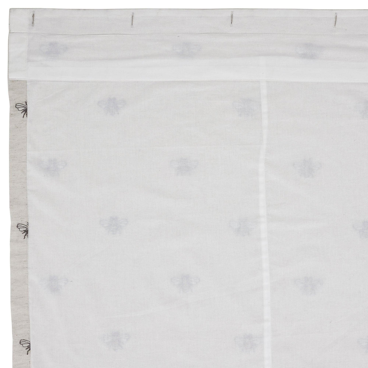 Embroidered Bee Shower Curtain 72x72 VHC Brands - The Fox Decor