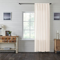 Thumbnail for Burlap Antique White Panel Curtain 96