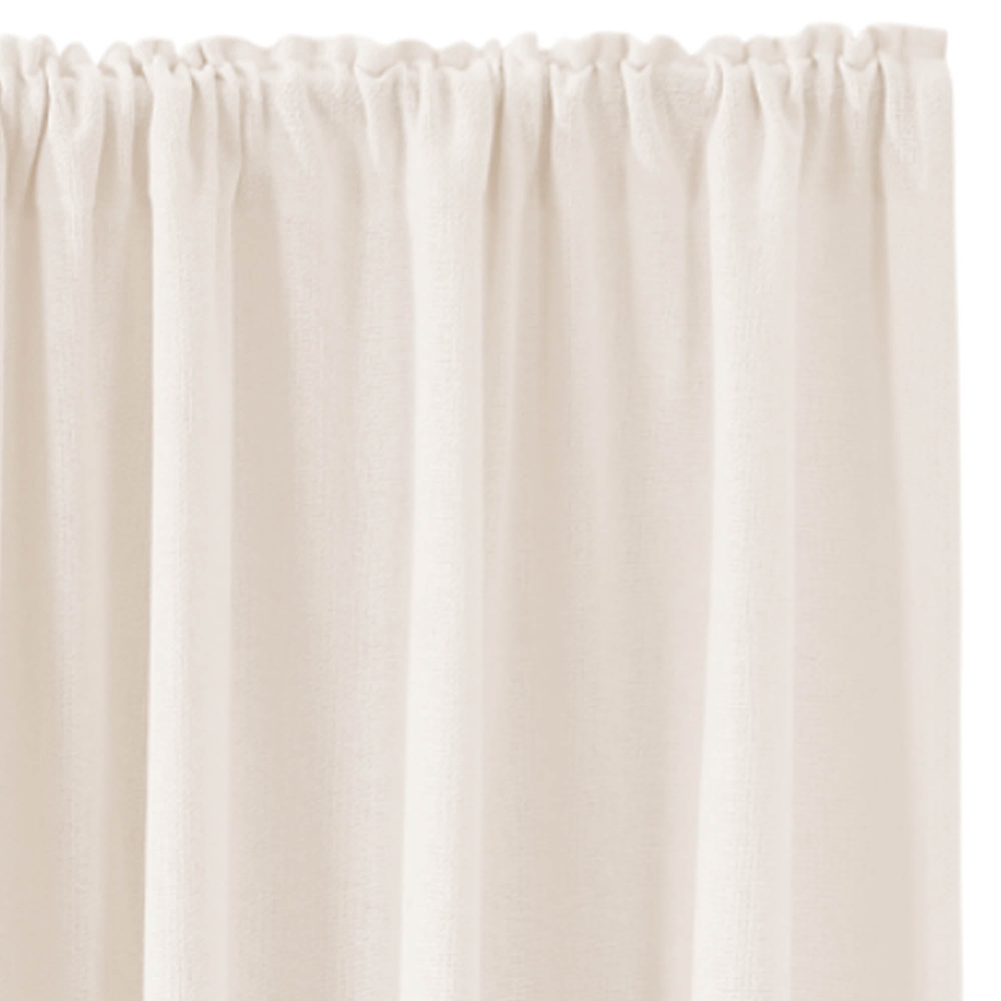 Burlap Antique White Panel Curtain 96