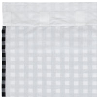 Thumbnail for Annie Buffalo Black Check Ruffled Panel Curtain 96