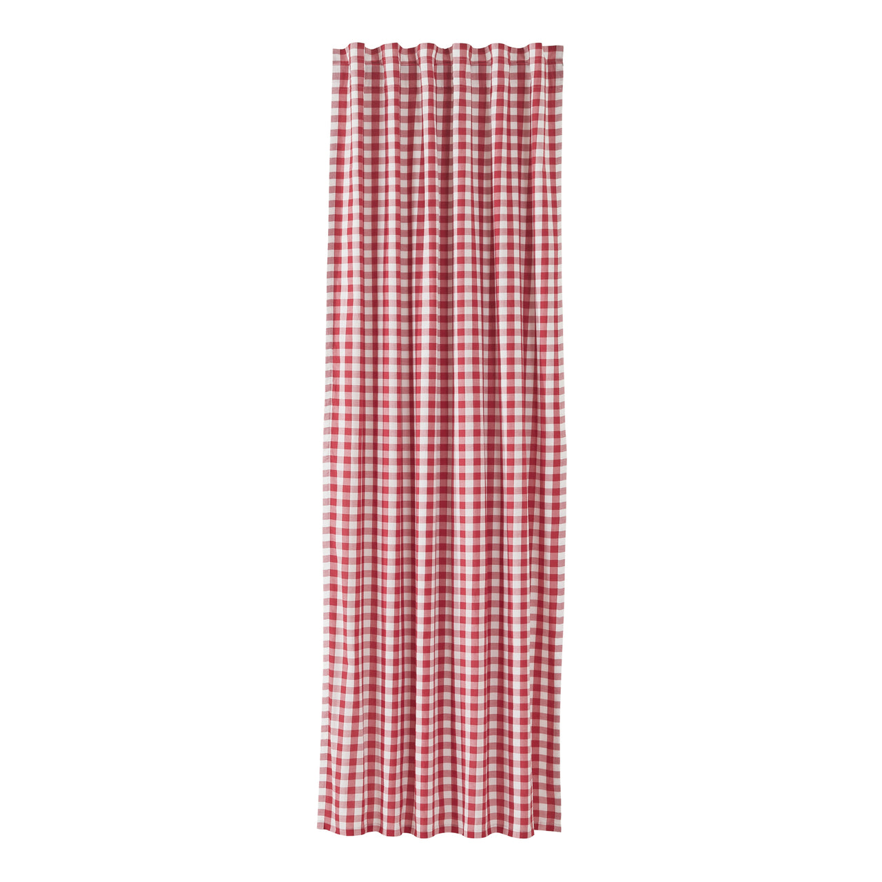 Annie Buffalo Red Check Panel Curtain 96"x50" VHC Brands - The Fox Decor