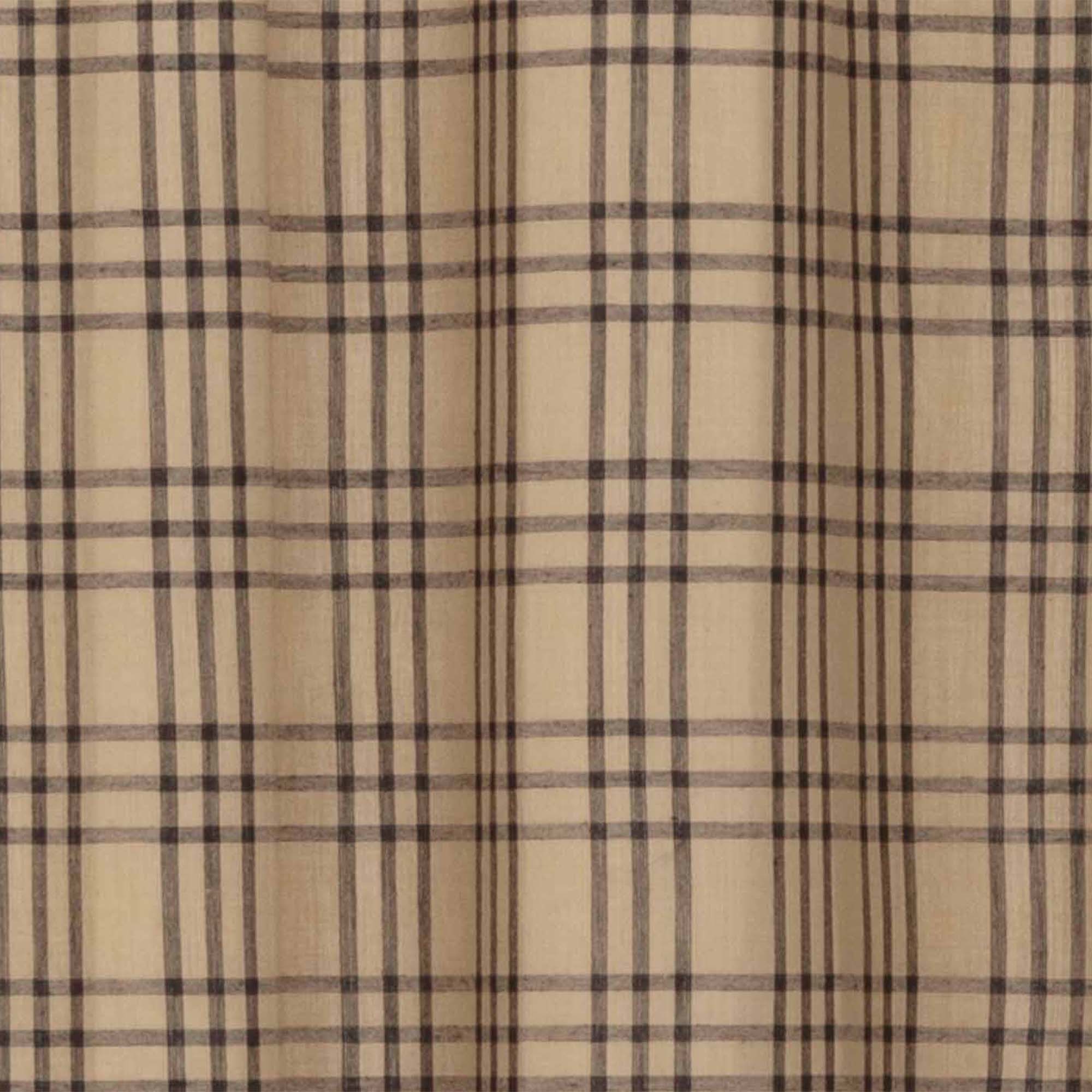 Sawyer Mill Charcoal Plaid Panel Curtain 96