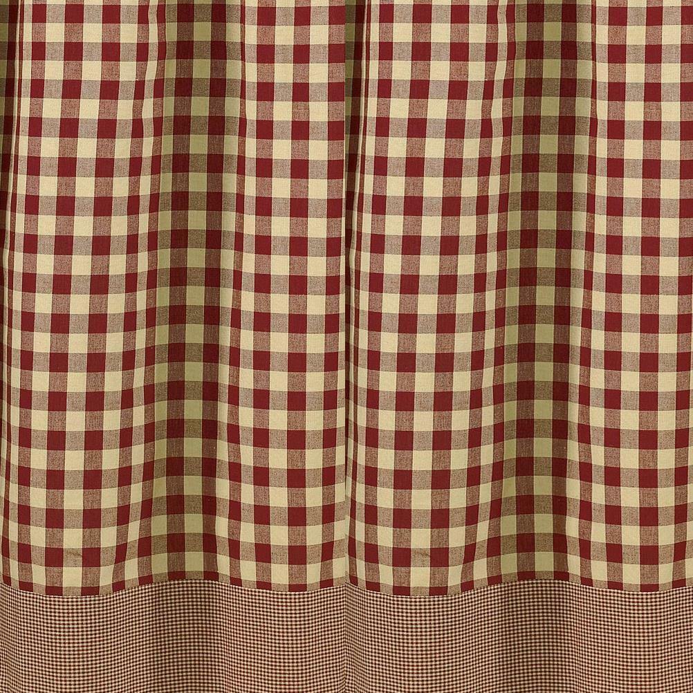 York Shower Curtain - Wine - 72" x 72" Park Designs - The Fox Decor