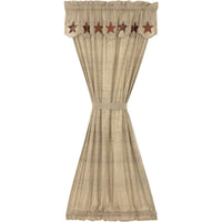 Thumbnail for Abilene Star Door Panel with Attached Valance 72