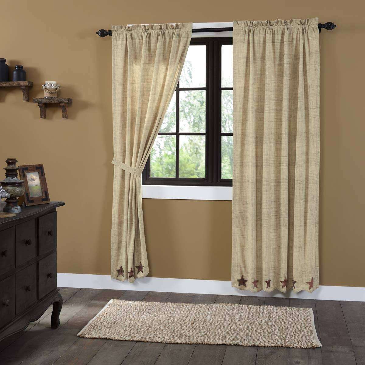 Abilene Star Panel Curtain Set of 2 84